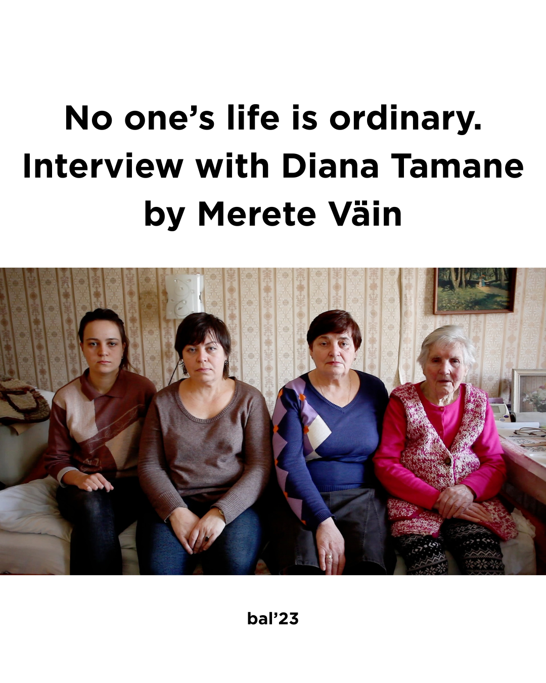 No one’s life is ordinary.