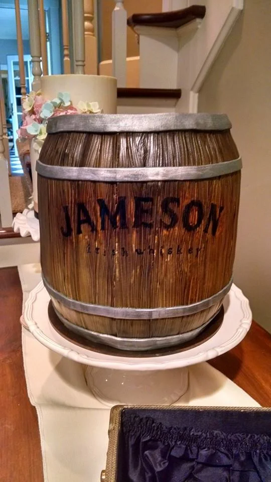 Jameson Barrel Grooms Cake