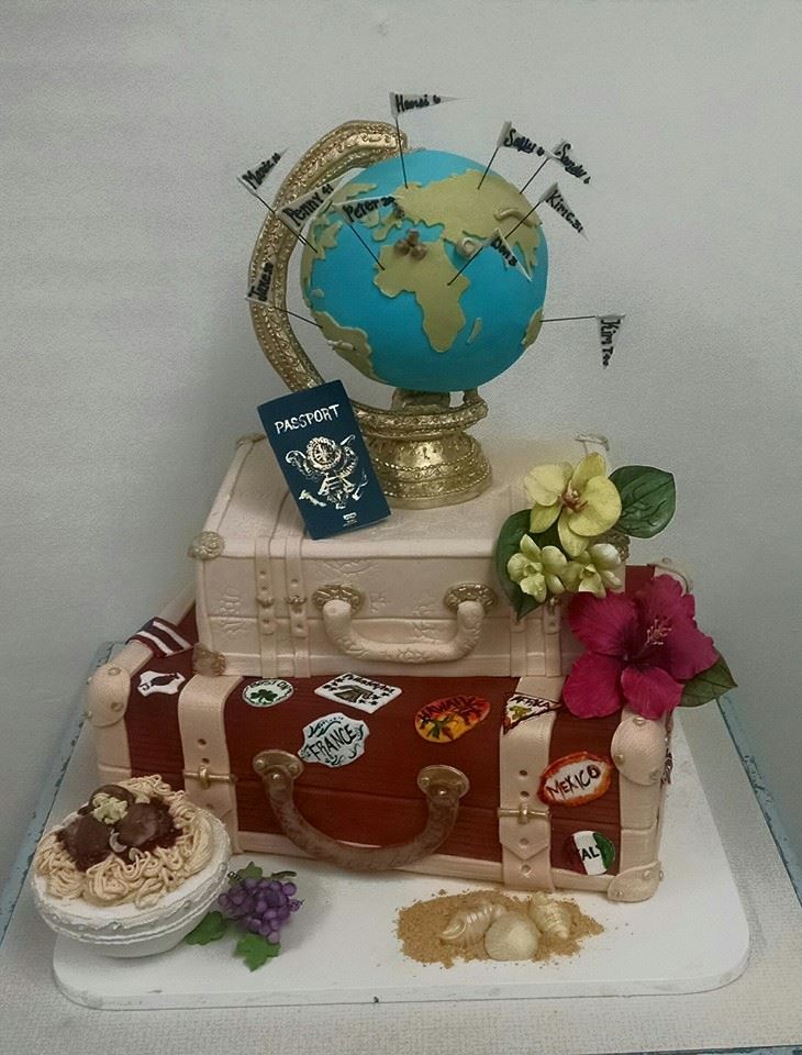 Travel Themed Cake