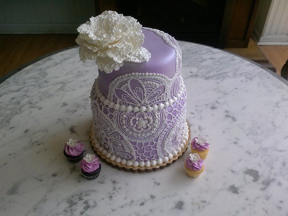 Crochet Inspired cake