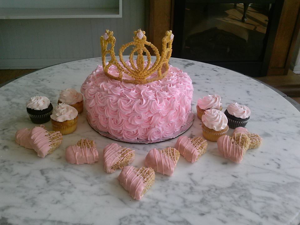 Princess Themed Baby Shower Cake and Treats