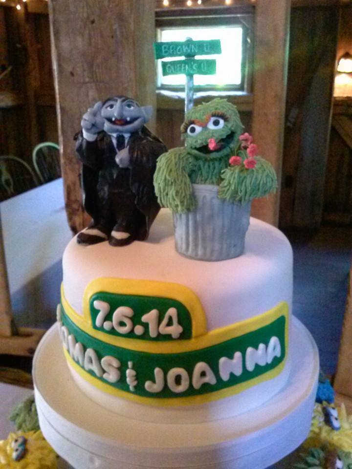 The Count and Oscaretta Cake Topper