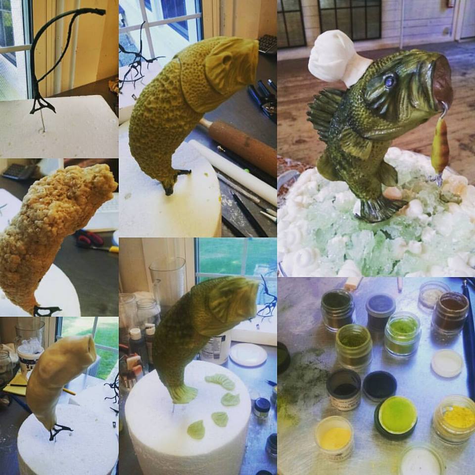 Chef Fish Sculpture