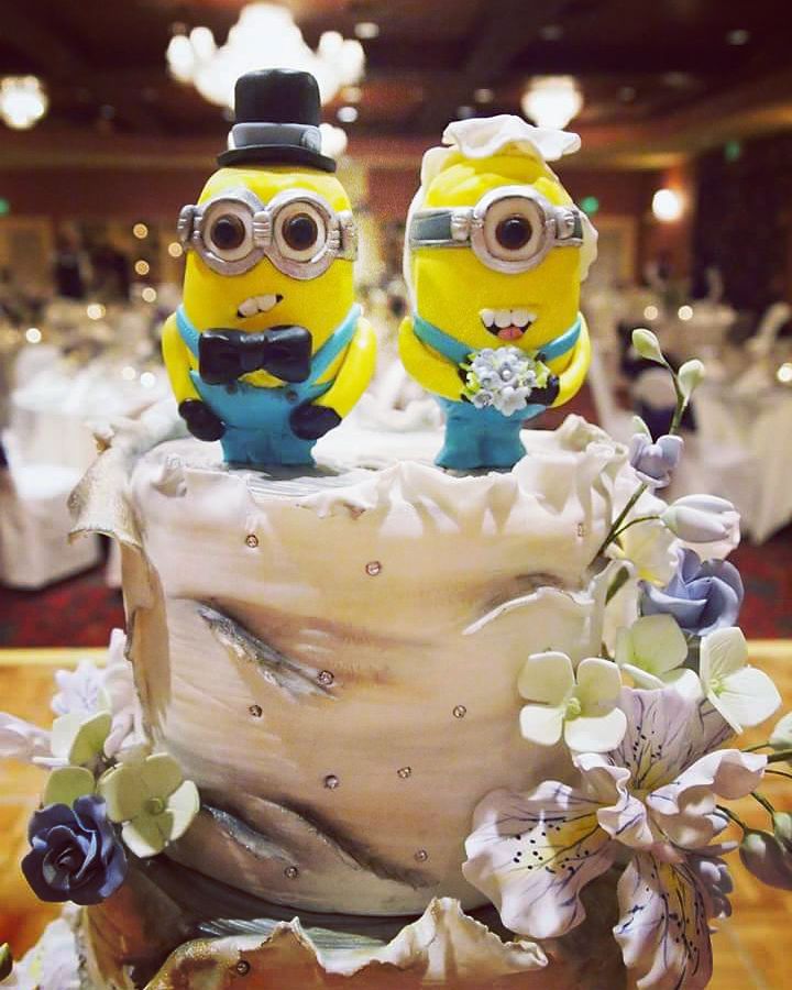 Minion Wedding Cake Toppers