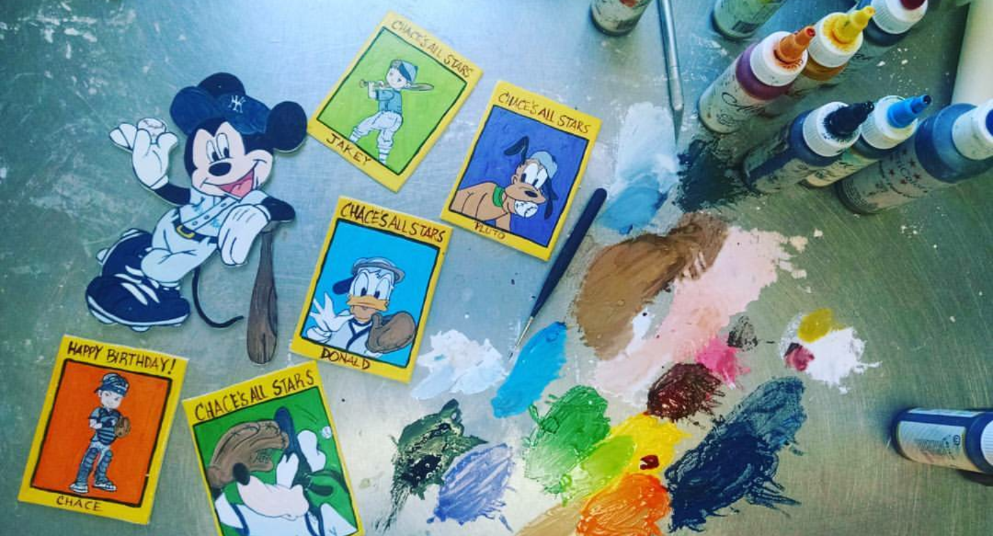 Mickey Mouse and Disney Baseball Cards