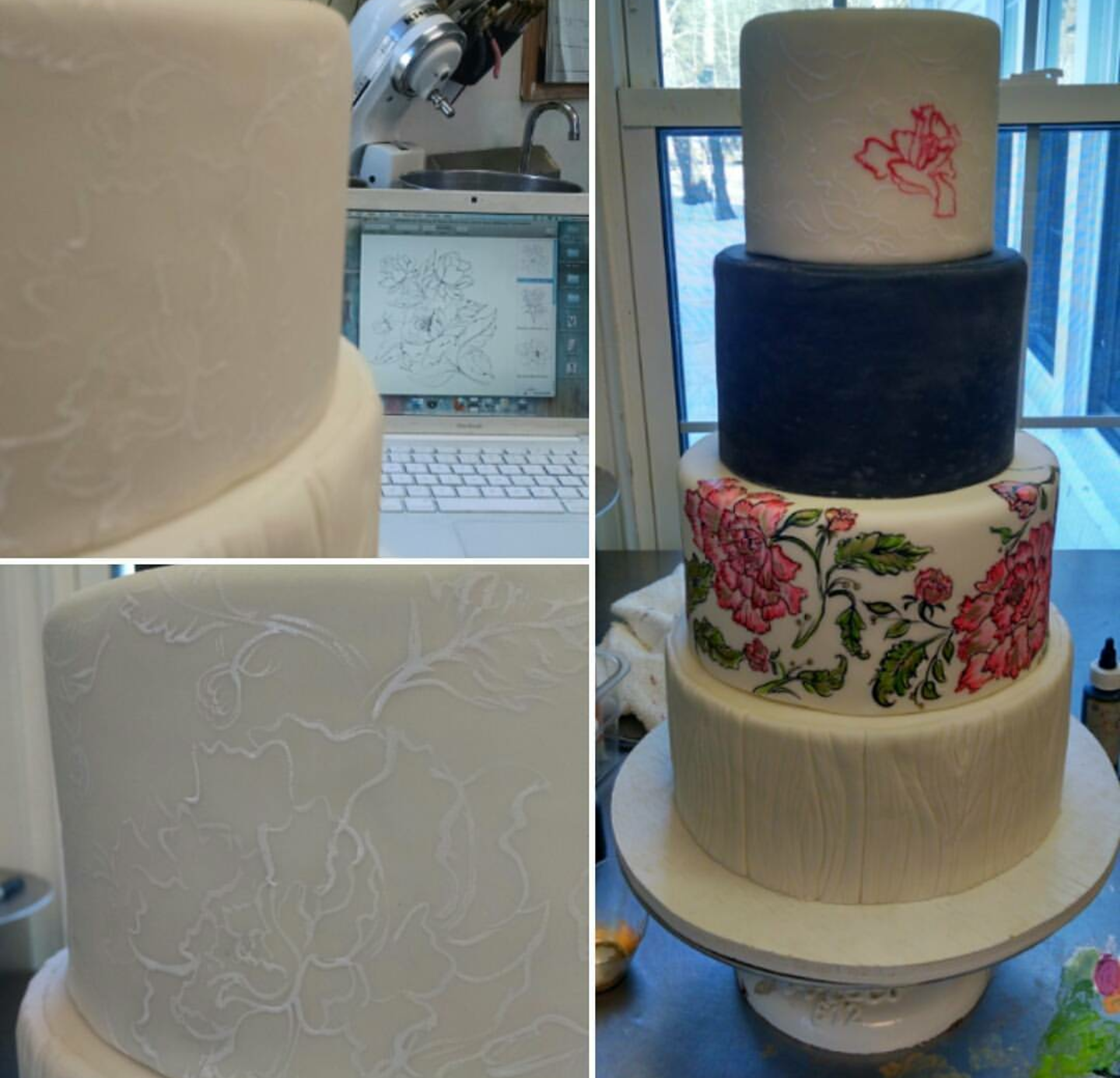 Love Cake in Progress