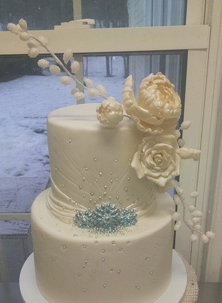 White Winter Inspired Cake