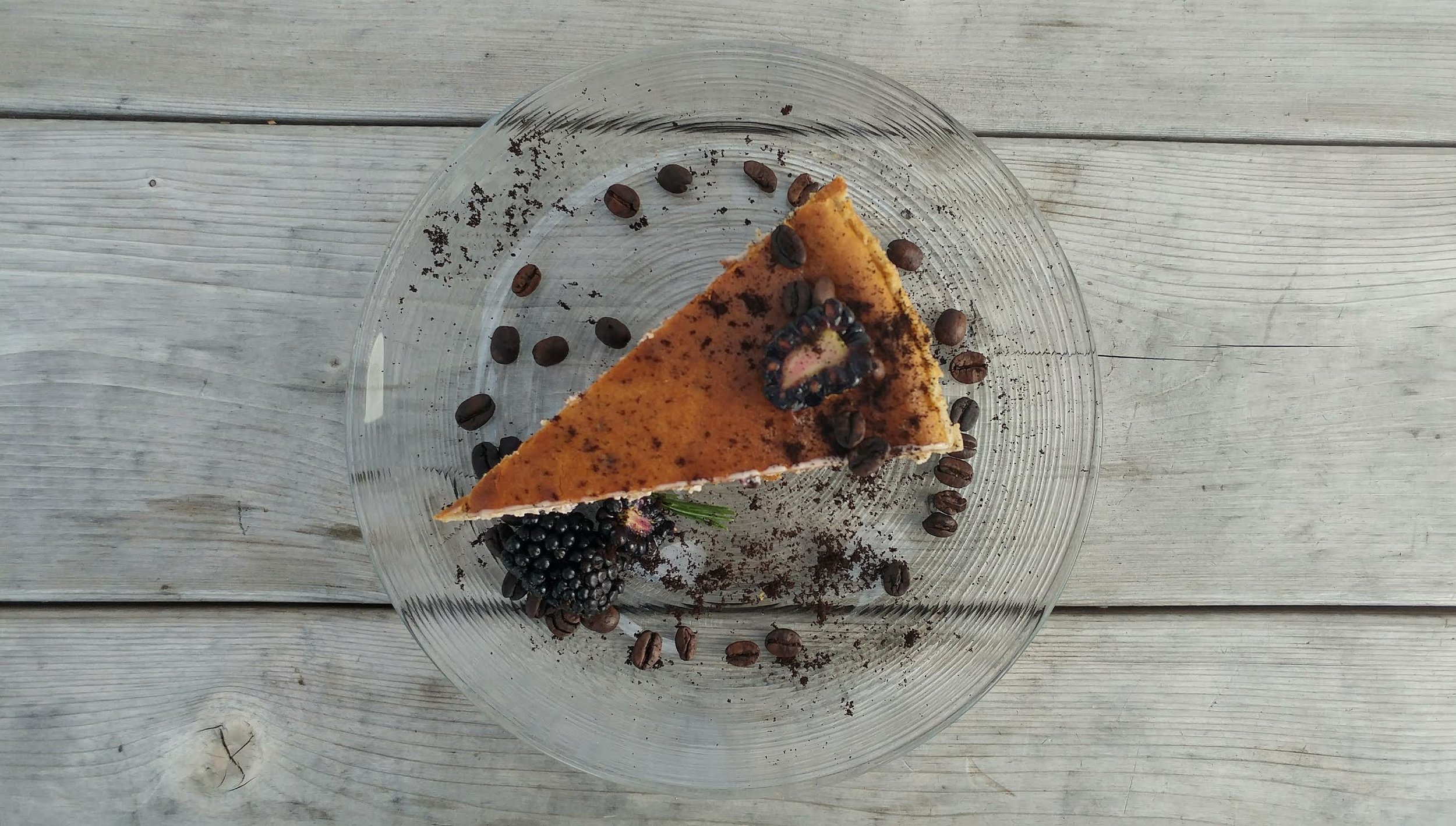 Blackberry Espresso Cheesecake