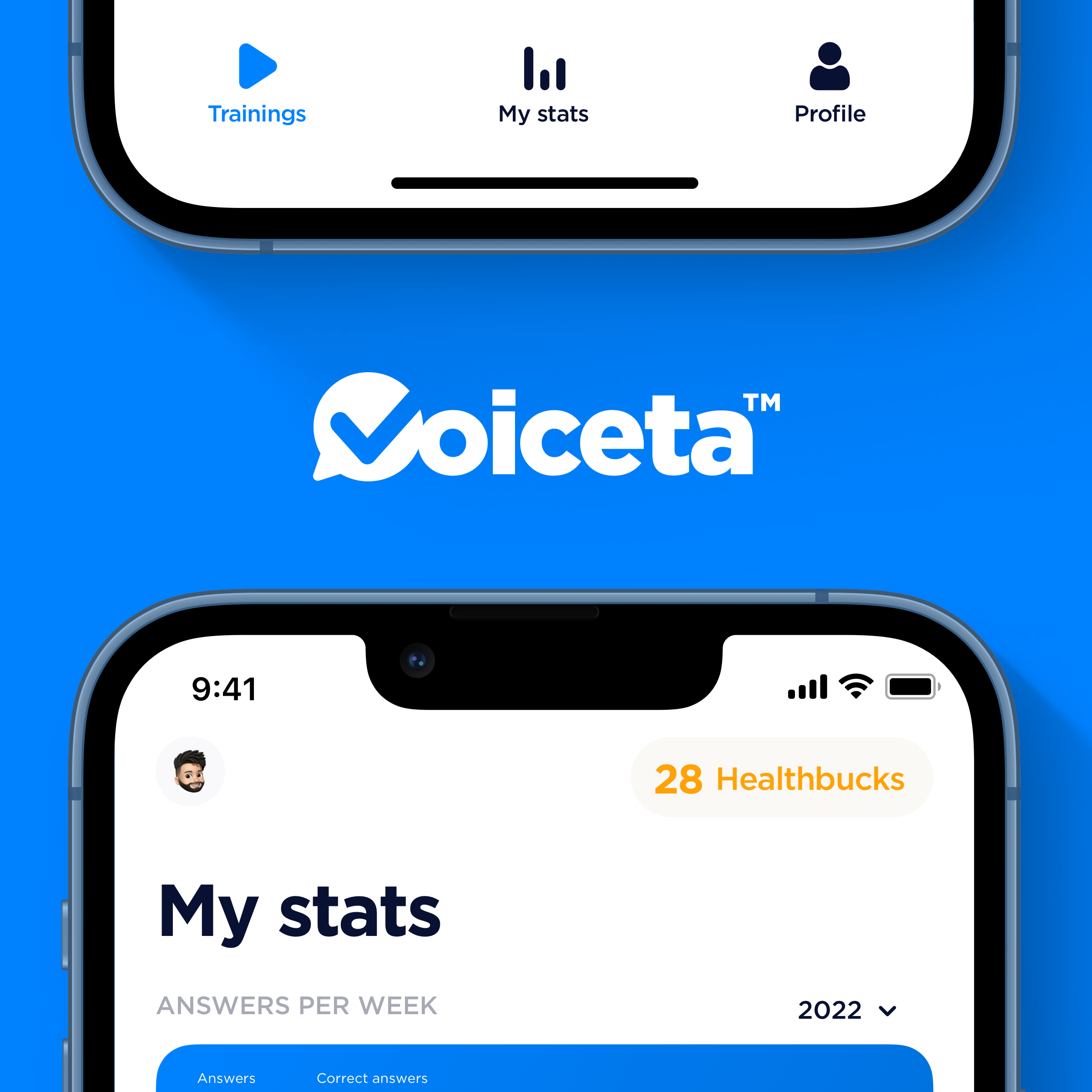 Voiceta (speech operated training app)