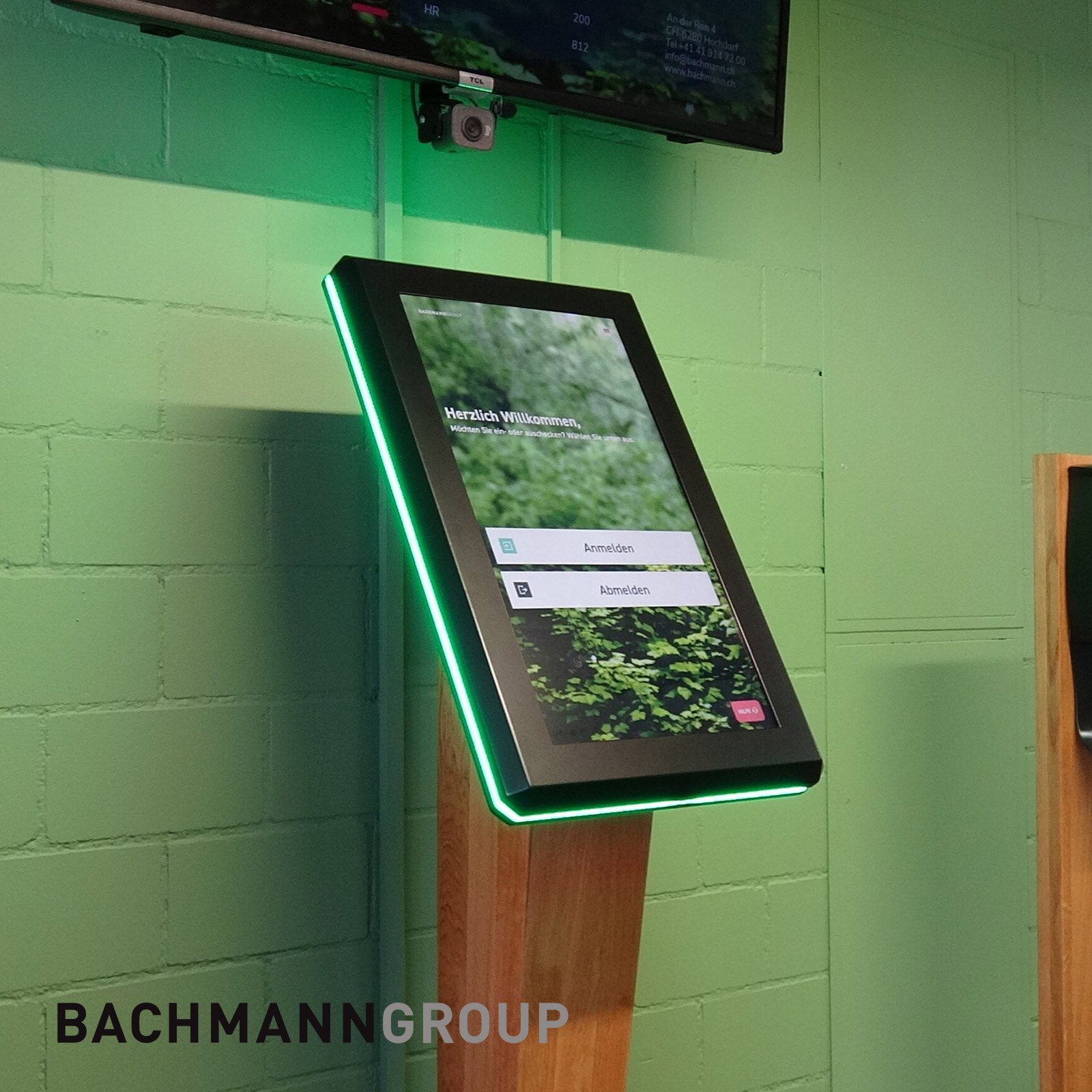 Entrance app for Bachmann Group factory