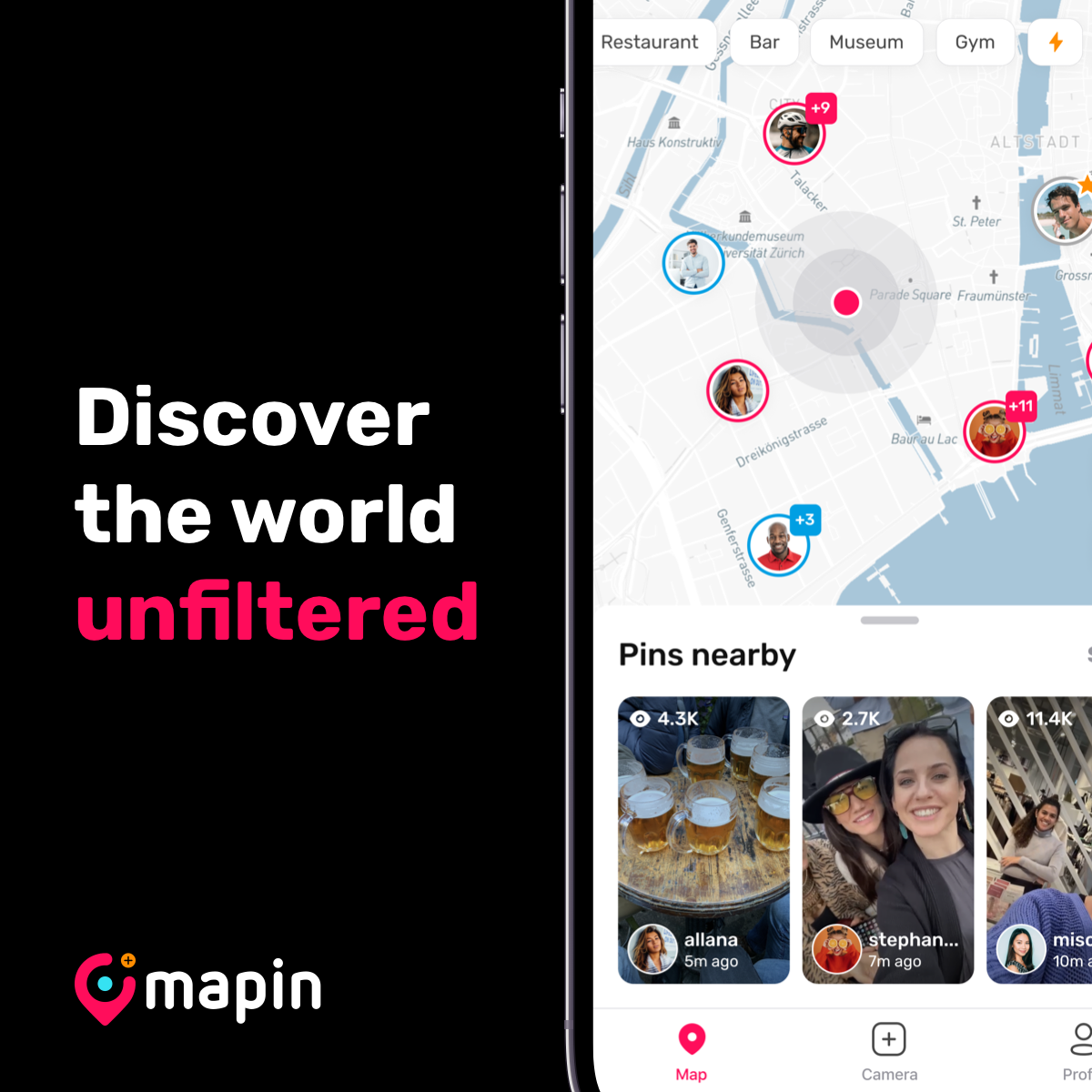 Mapin: Discover the world (social network)