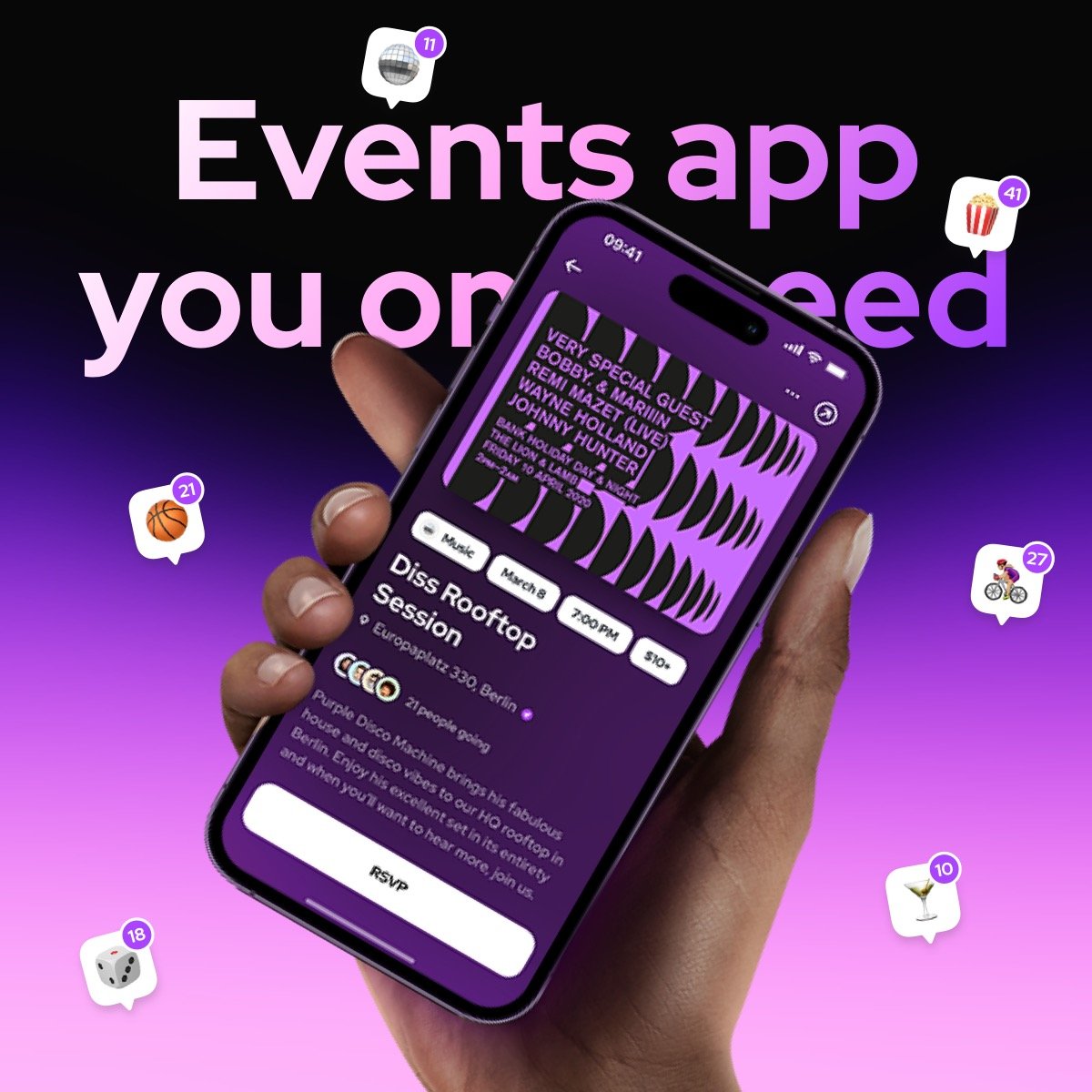 Vently (Discover events near you)