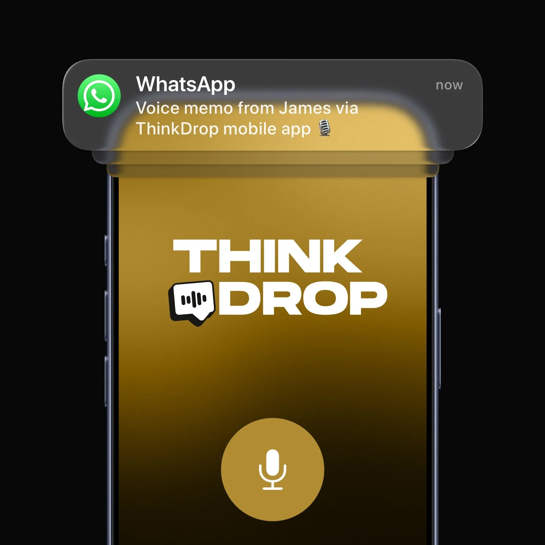 ThinkDrop (instant voice memo to anyone)