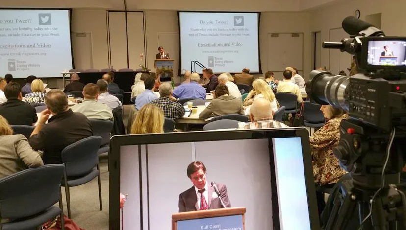 In this March 4, 2015, courtesy photo, Paul R. Nelson, assistant general manager with the Lone Star Groundwater Conservation District, addresses attendees at the 2015 Gulf Coast Water Conservation Symposium. Registration is open for the 2016 Gulf Coast Water Conservation Symposium, which will be held March 9, at TexasWater.org. This year’s theme is ‘New Frontiers in Conservation.’