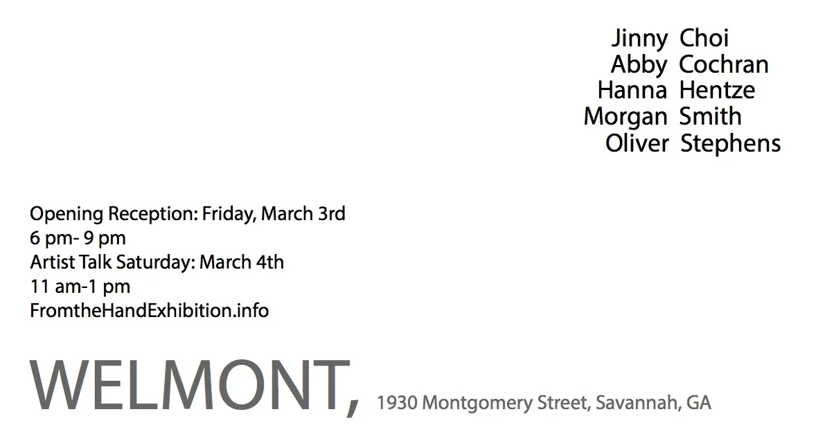 https://scadpainting.wordpress.com/2017/02/28/exhibition-from-the-hand-3-3-2017-6pm-9pm-welmont-savannah-ga/