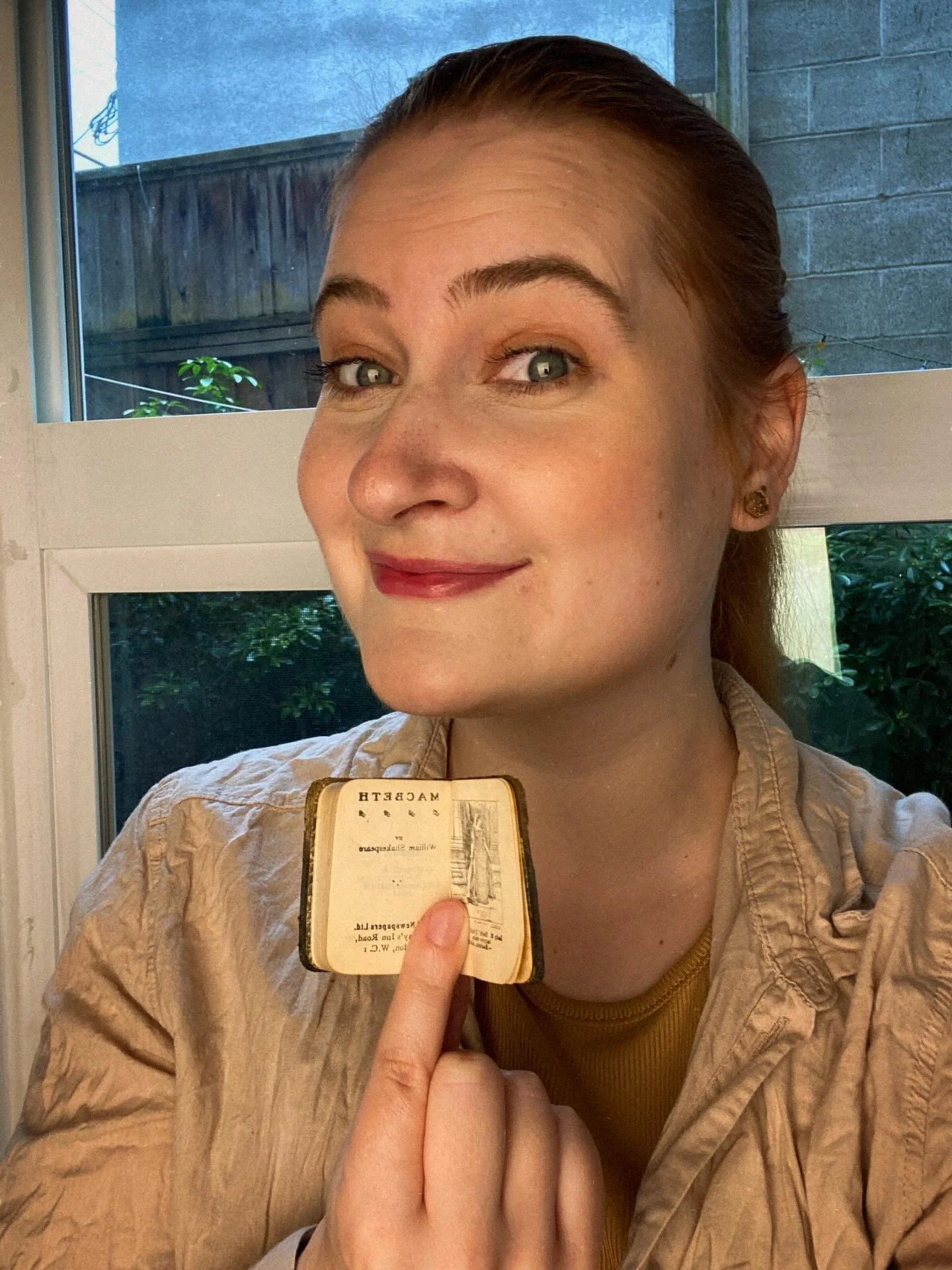 This is my smallest book&hellip;. 

&ldquo;I bear a charmed life&rdquo; Act V, scene 8 Macbeth