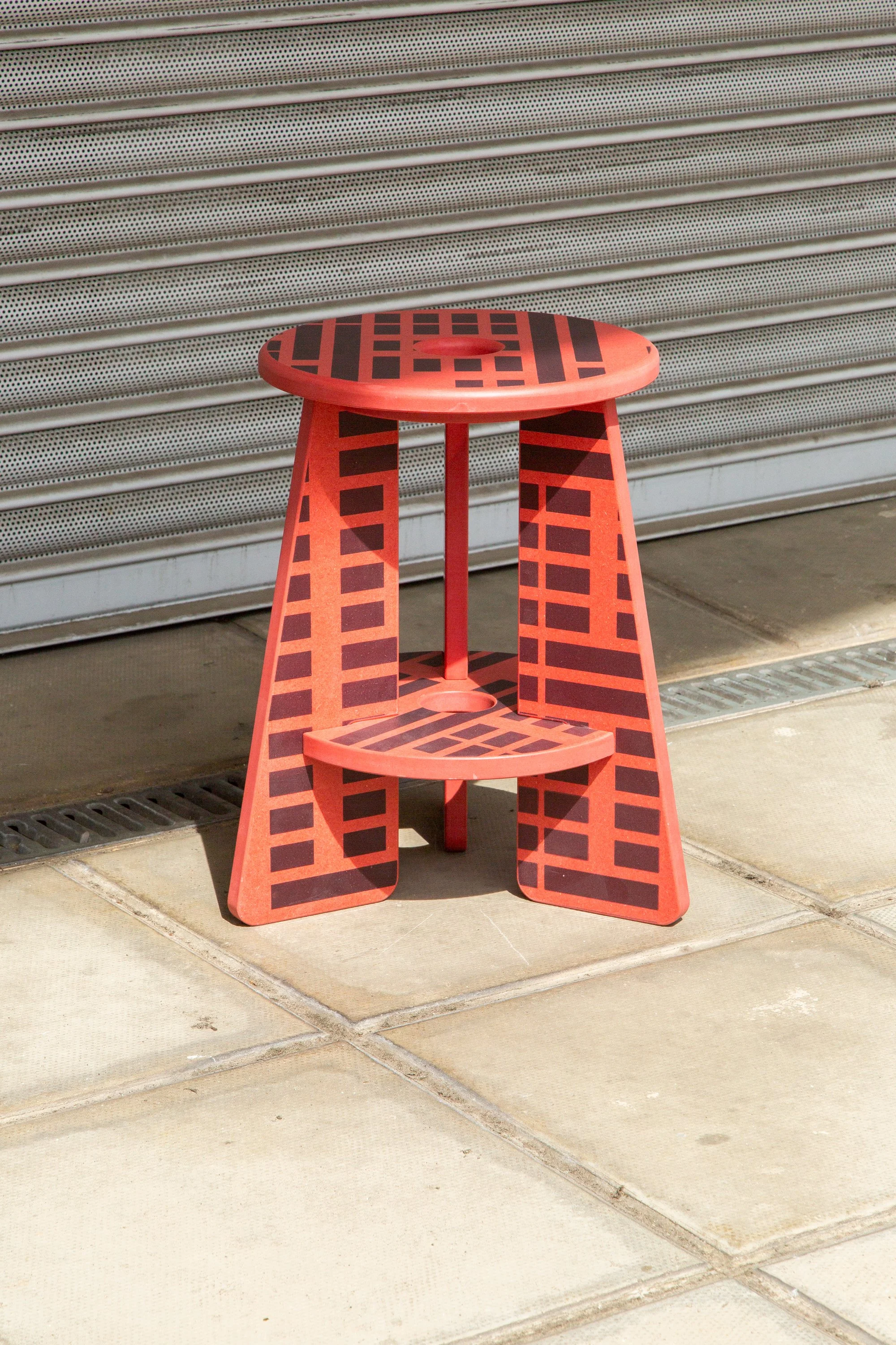 VaryLab x ACO. SPECIMEN Stool - Red
