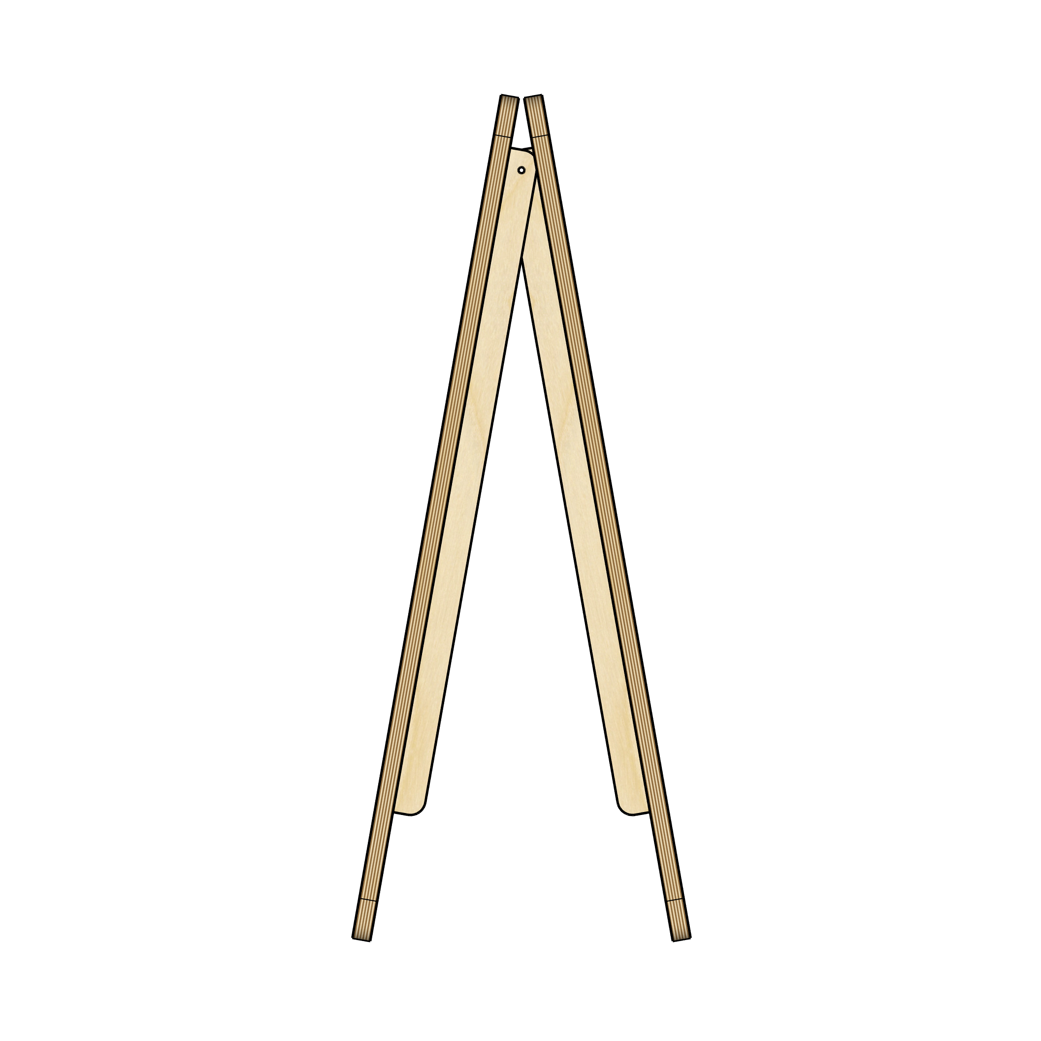 ACO. A Frame Plywood & Formica Folding Sign — A Collection Of.