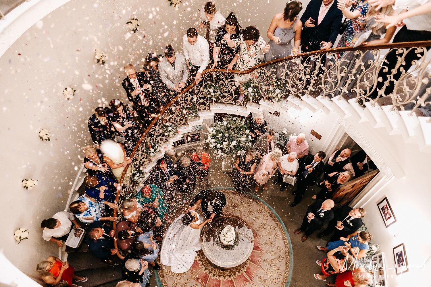 denton hall staircase confetti wedding (Copy)