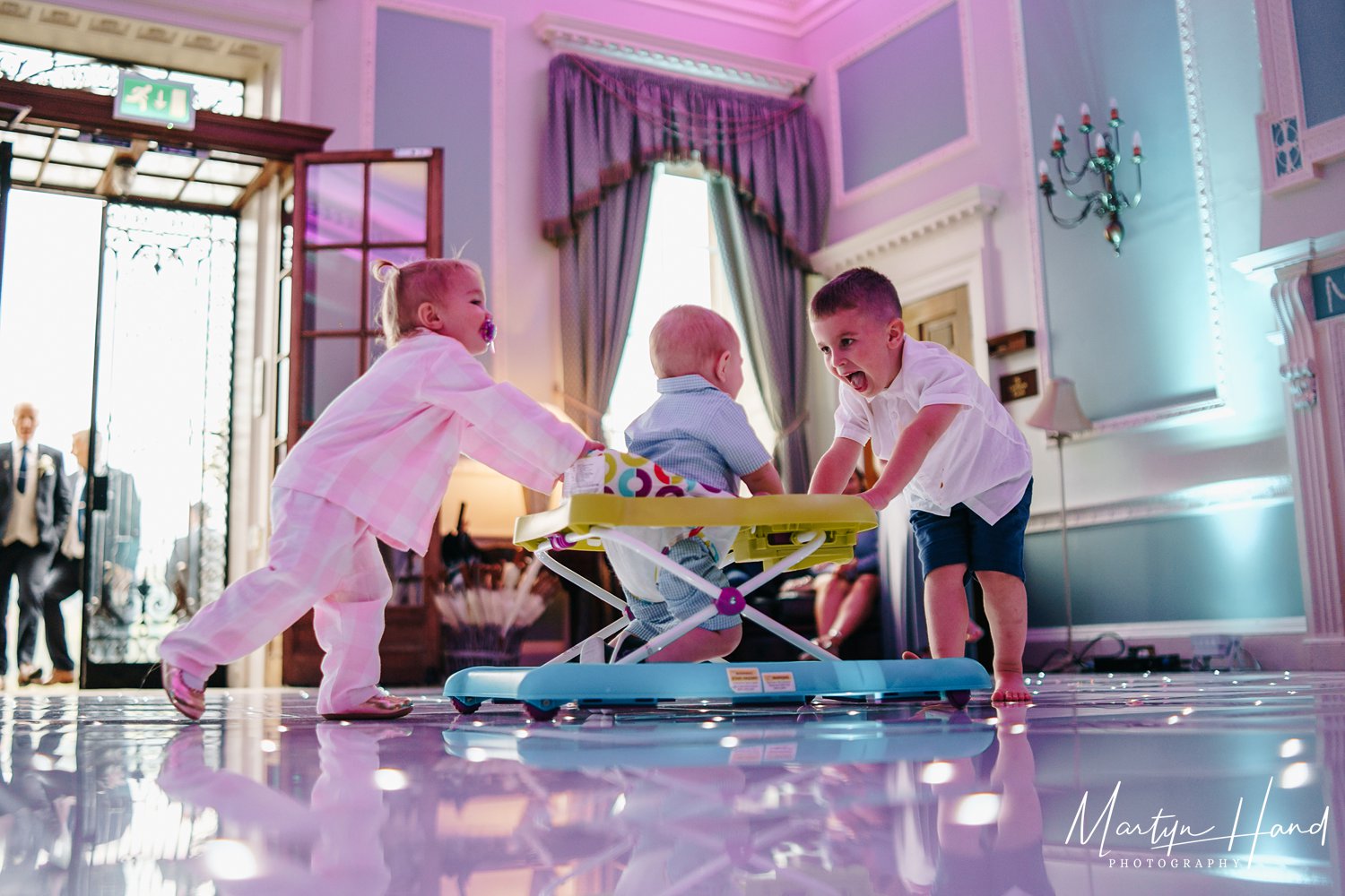 babies dancefloor party yorkshire wedding denton hall (Copy)