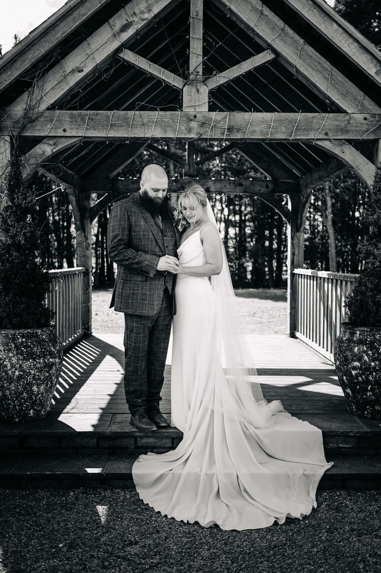 Bunny Hill Wedding Photographer Caroline & Tom Martyn Hand Photo