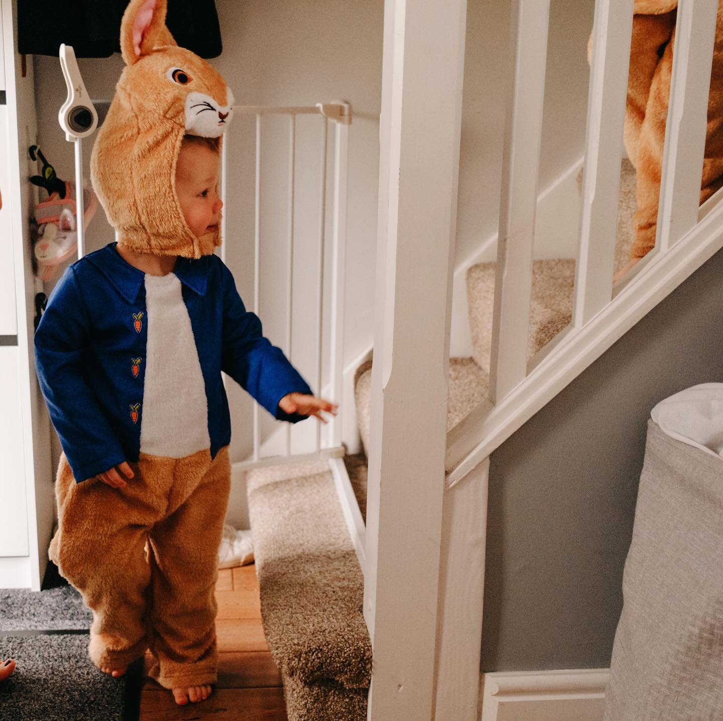 Happy Easter!!
After last years success, this morning saw more excitement in the Hand household than Christmas Day. First thing, the D&rsquo;s donned their bunny outfits and went on an adventure round the house for their Easter Egg hunt!! They then h