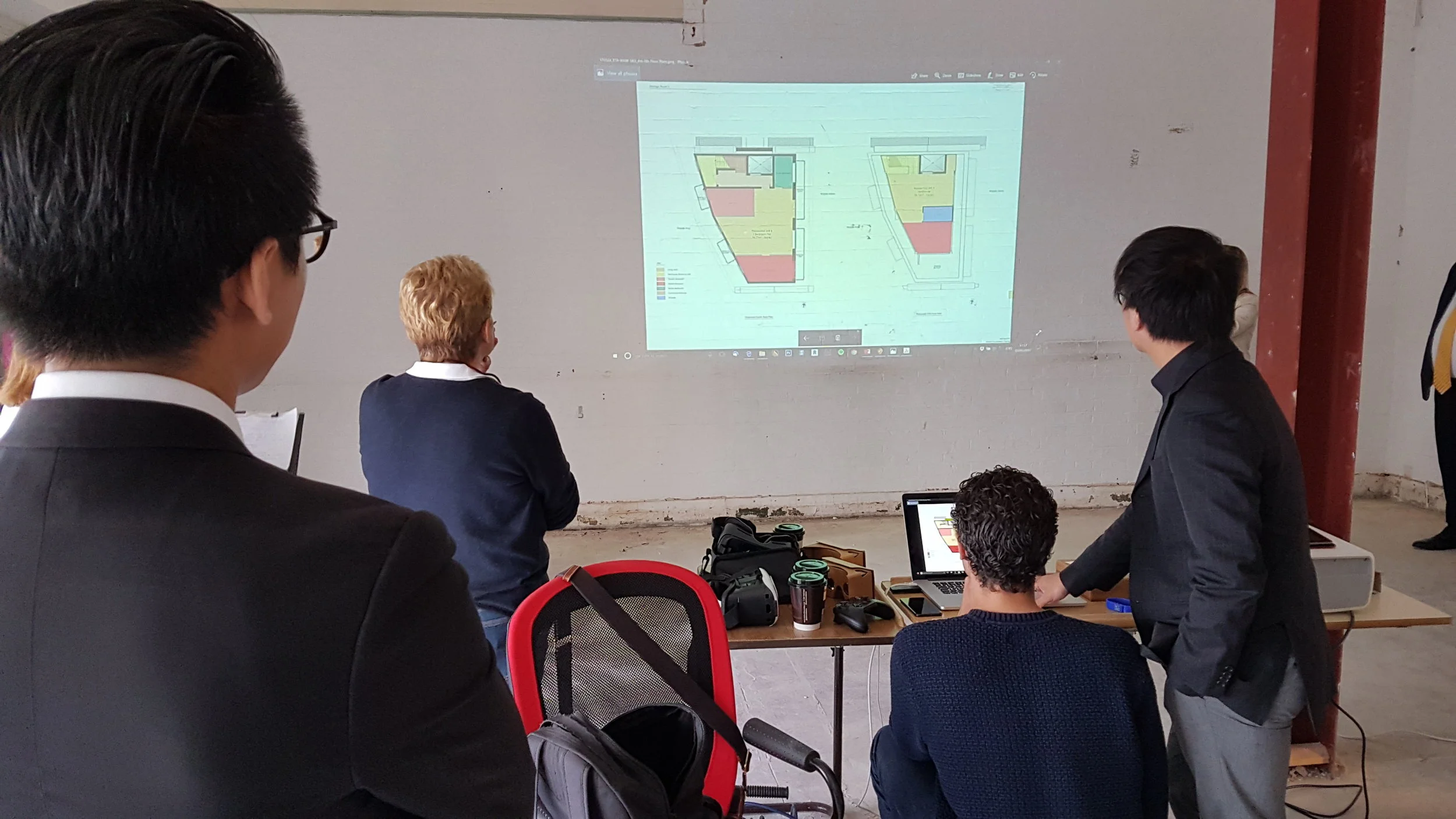The team at work