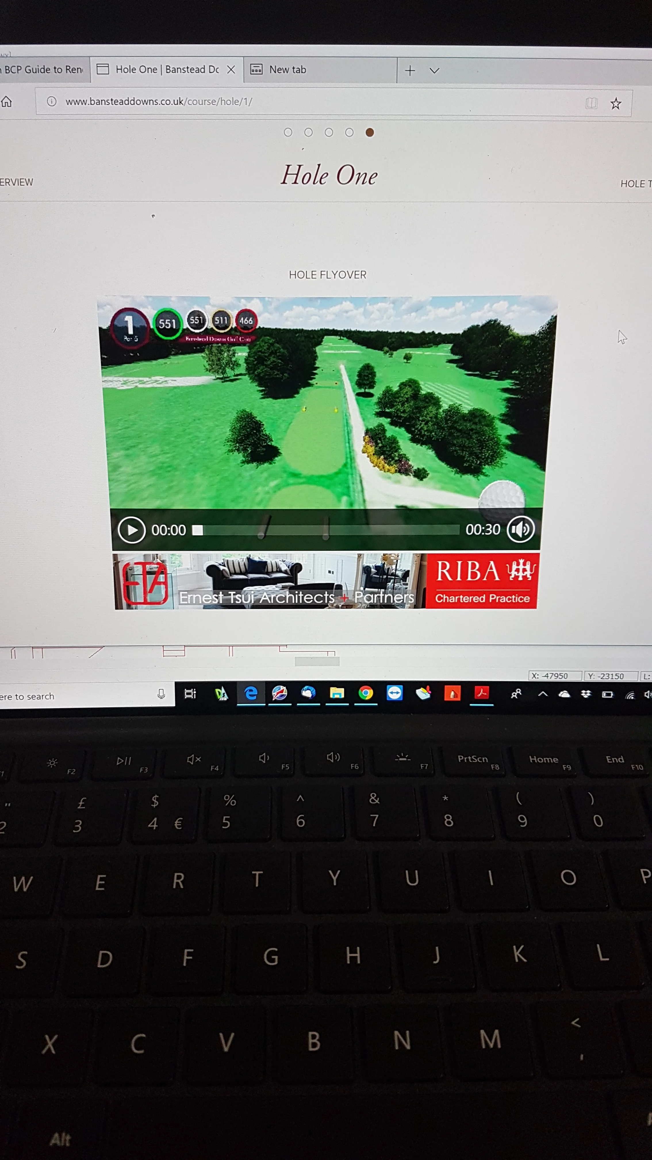 Sponsored hole app.
