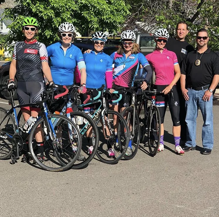 Our Bike Ambassadors and the Golden Police Dept.