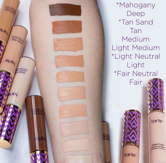 We love Tarte’s Shape Tape concealer! It’s high coverage and doesn’t settle into our fine lines.