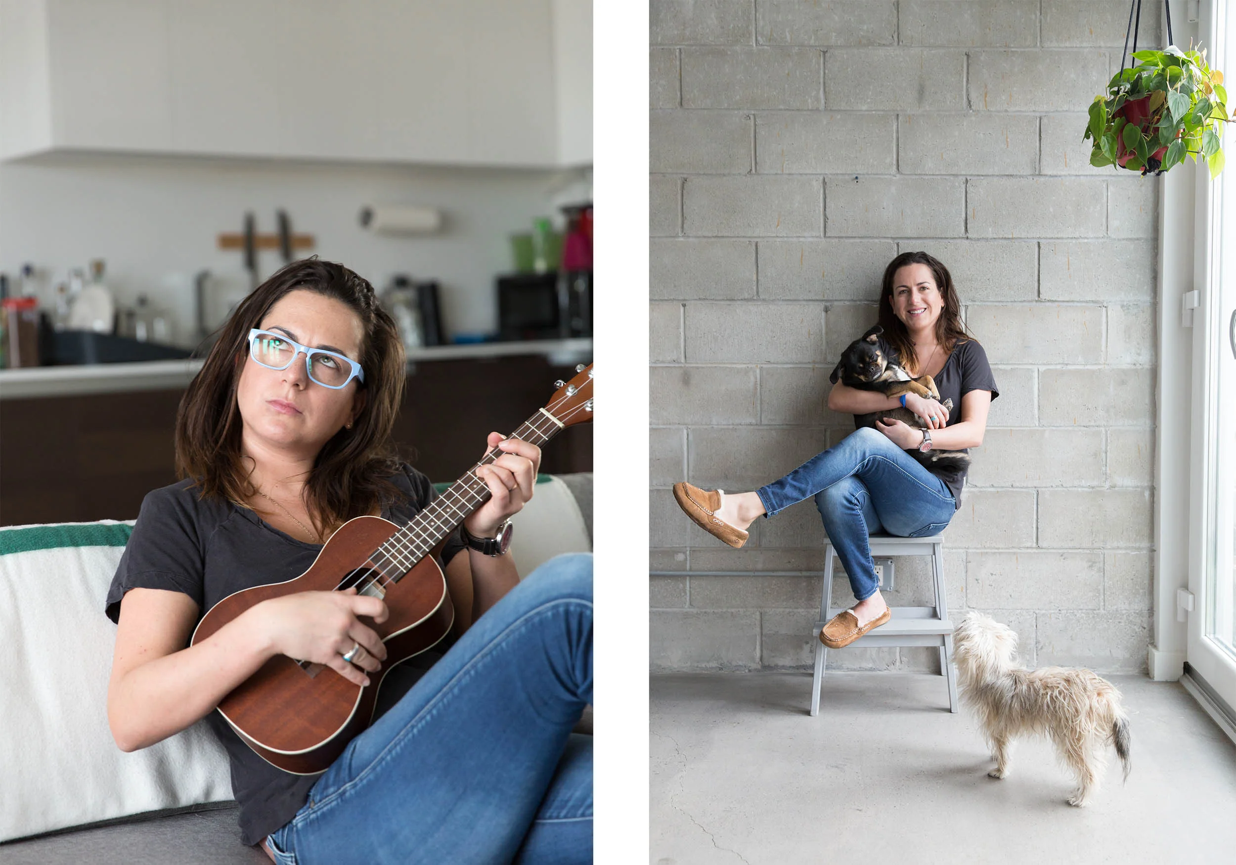 Fourth time‘s the charm: “I moved three times before I found my current apartment,” Brennan admits. “I need to be outdoors or I go crazy!” Her apartment is bathed in sunlight throughout the day, with floor-to-ceiling windows and front and back patios. It‘s the next-best thing to living outside.