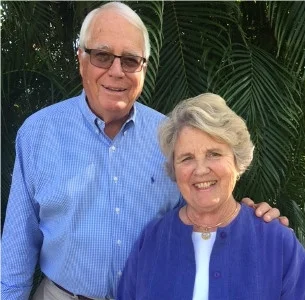 Ralph and Carolyn Clark. Photo courtesy The Sanctuary Golf Club