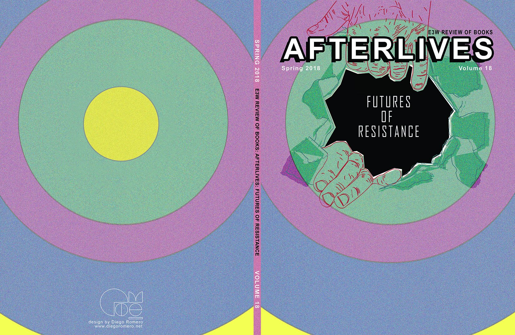 Front & back covers for  "Afterlives" Issue #18 University of Texas, Austin