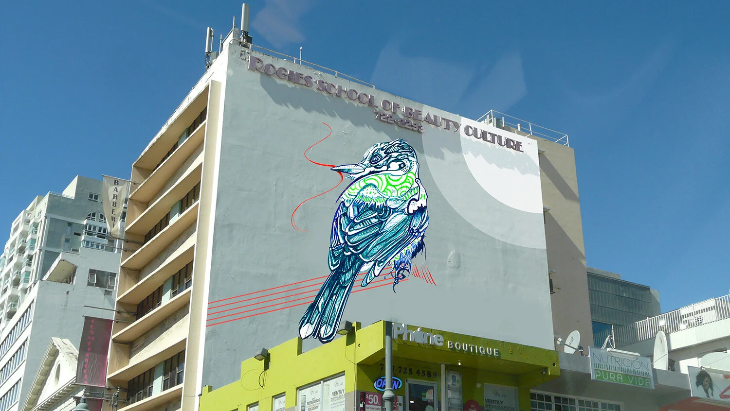 Hummingbird mural design 2015