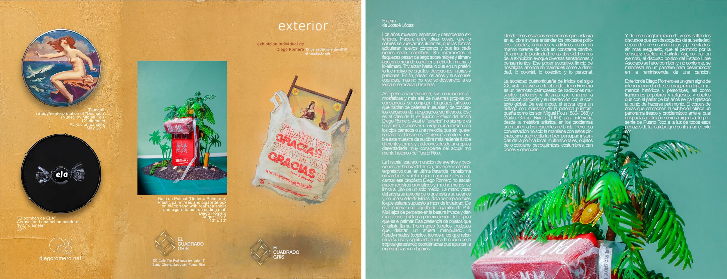 Art exhibition brochure design 2018 