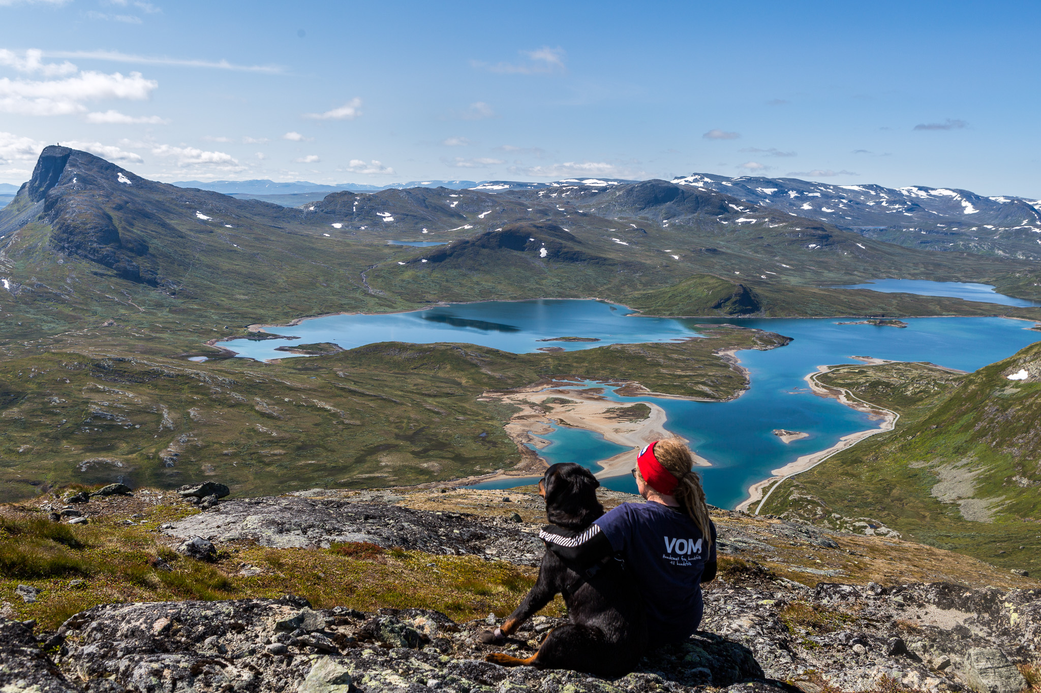Toppen av Bitihorn helt til venstre i bildet.