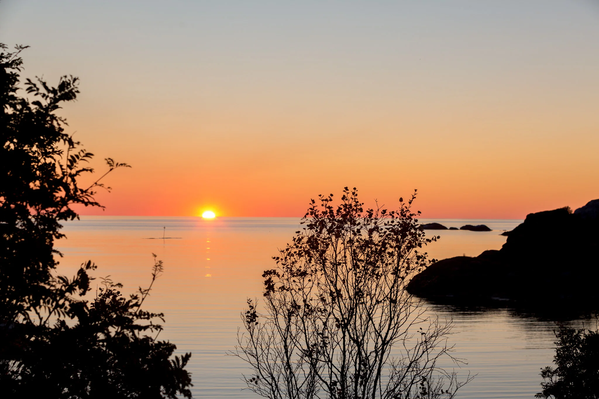 Utsikt rett i nærheten av Hamn i Senja.