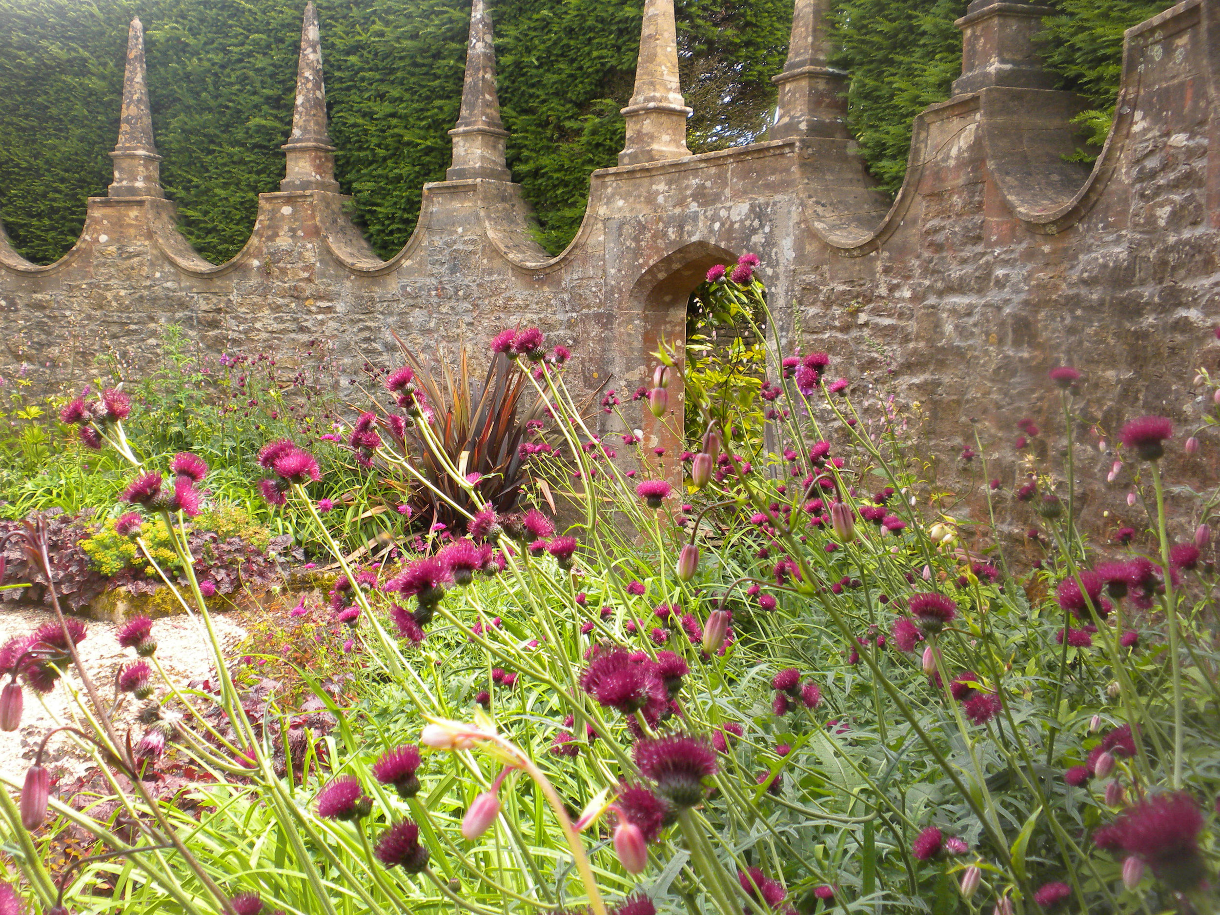 Charming estate gardens in England