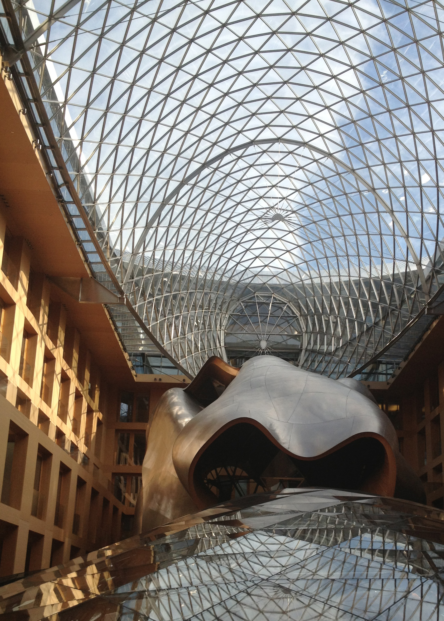The Frank Gehry DZ Bank atrium in Berlin