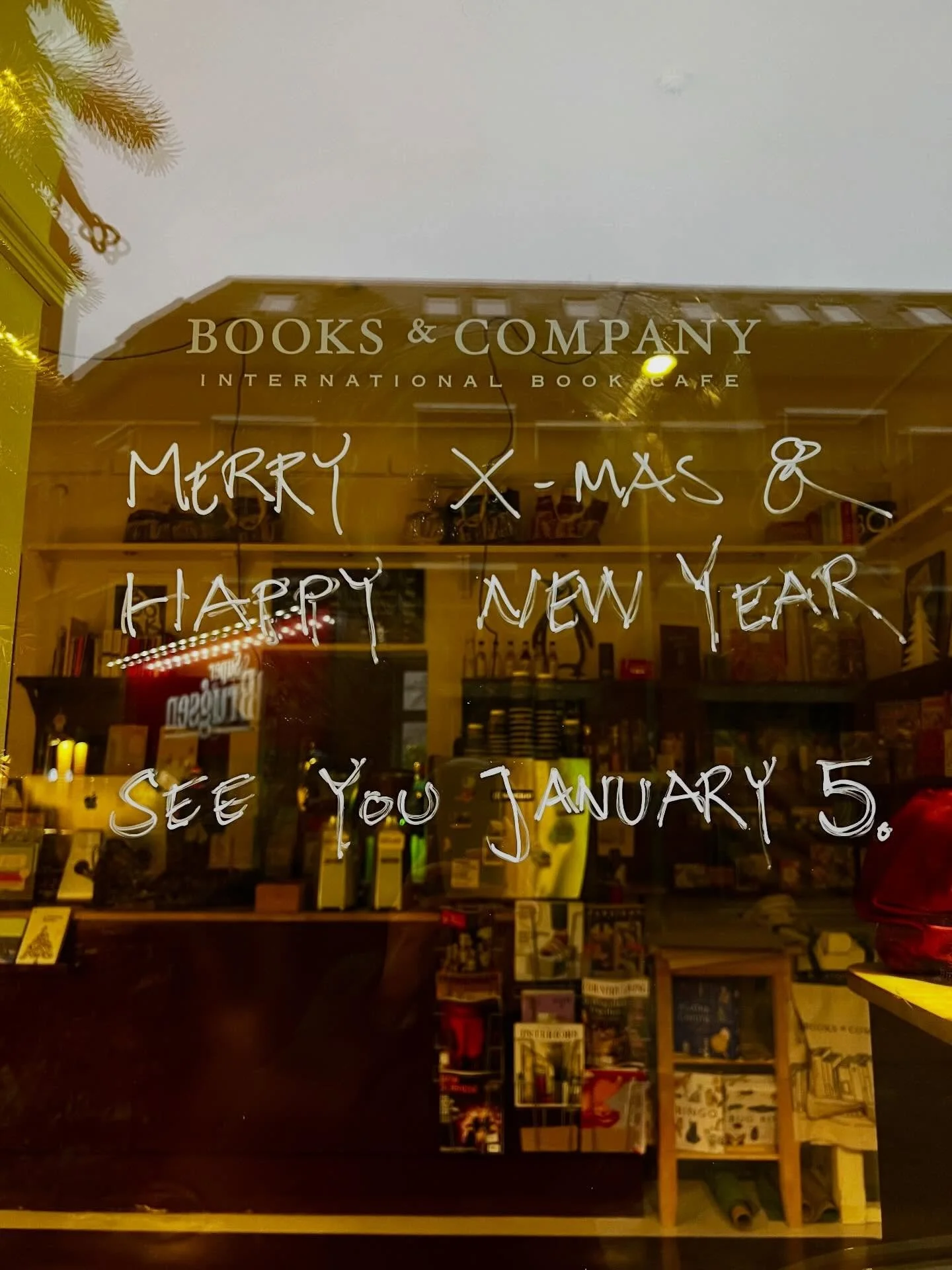 We hope this post finds you sitting in your comfy chair with a good book. The shop is quiet, resting after the wonderfully fun hustle and bustle of the past few weeks. 

We will be back on Monday, January 5 at 8:30. 

Until then, we wish you a peacef