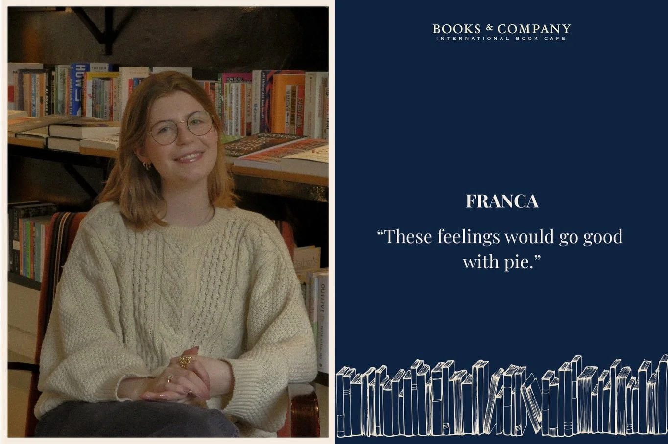 If you&rsquo;re into historical fiction with depth and darkness - less Downton more moors - Franca&rsquo;s staff picks will make you feel just the right amount of (dis)comfort. 

🤍

The quote is from a TV show my beloved godmother LOVED and introduc