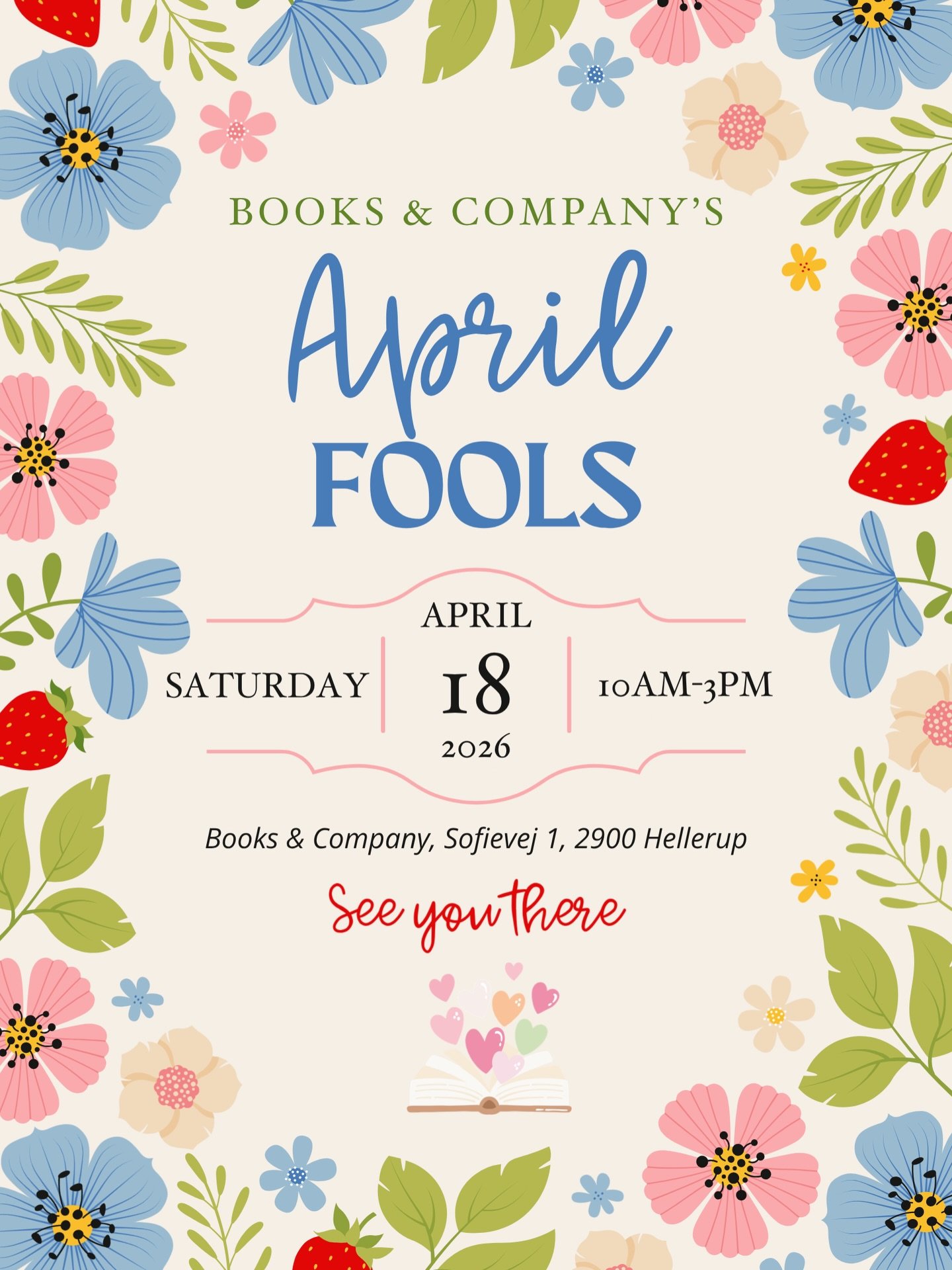 6 more sleeps until our craziest, funniest, luckiest event; the Saturday we all look forward to, when the doors are flung open to our annual April Fools event! 

The window will be overflowing with lots and lots and lots of books wrapped in our signa