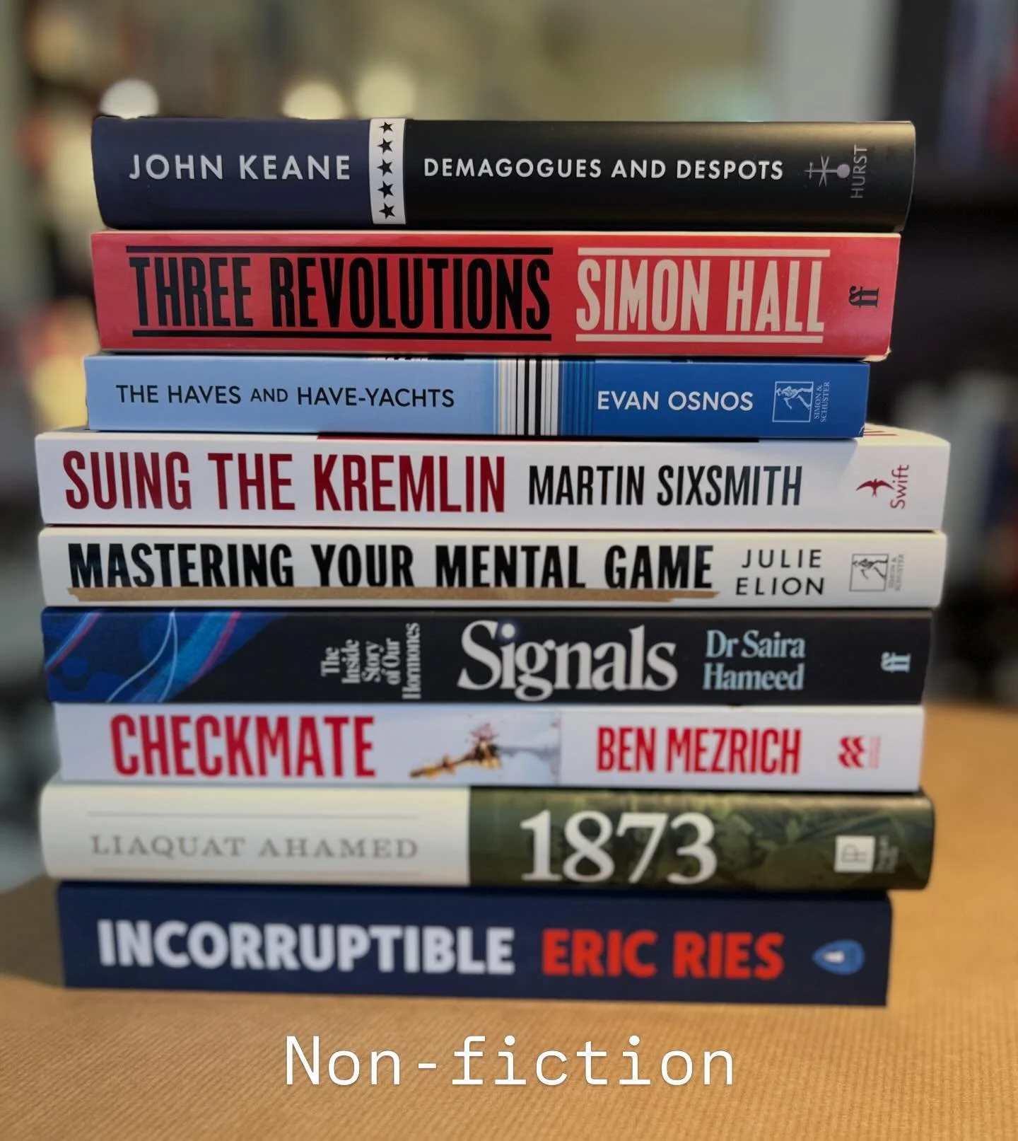 We have so much great non-fiction coming in these days (when do we not, tbh 😉)

Here are a few new, and one &lsquo;new in paperback&rsquo; (yes, that would be the one with the🛥️ 🛥️) well researched, fascinating, fact filled books that will allow y