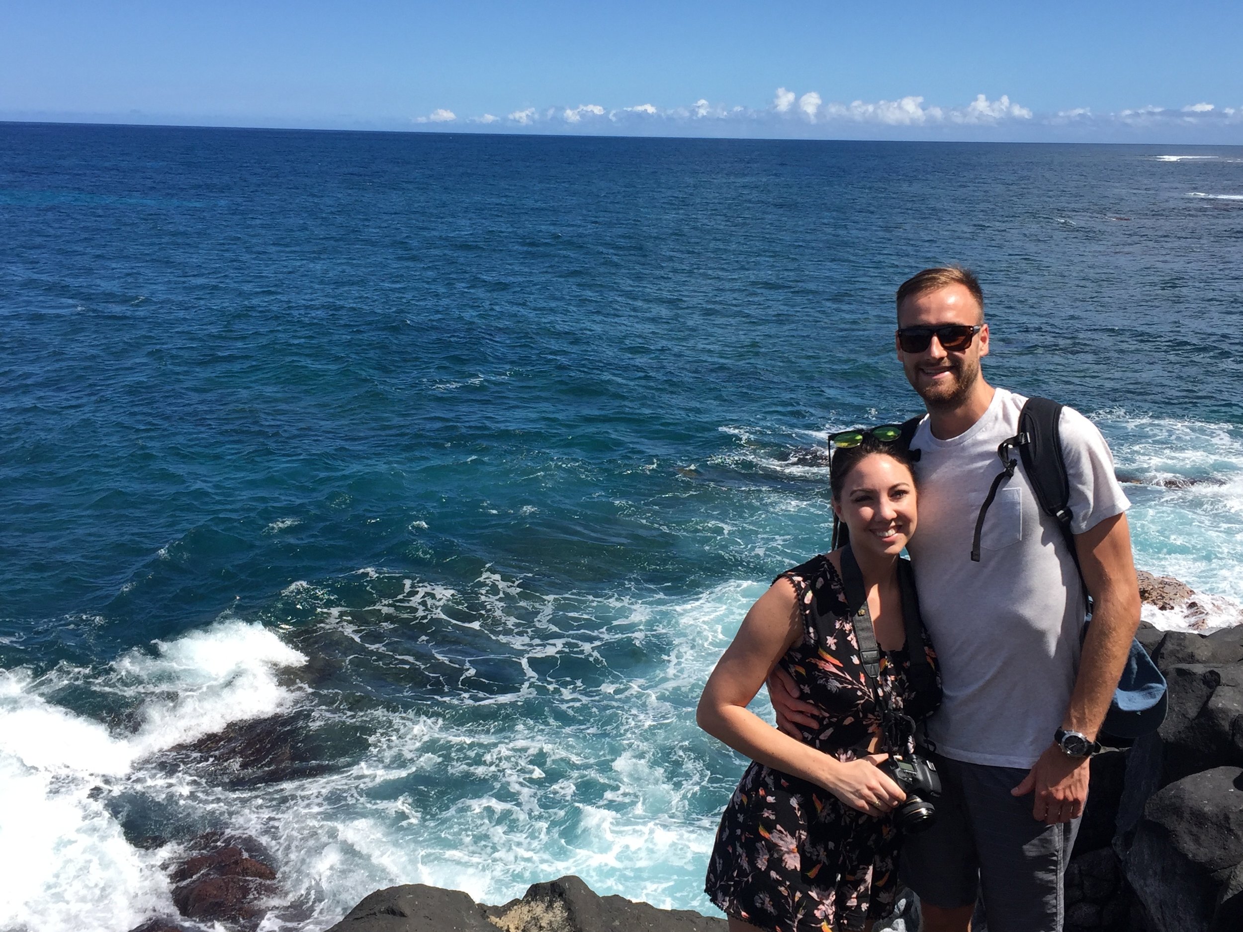 Probably the most touristy photo ever. This is Queens bath, well... some of the cliffs near it. haha
