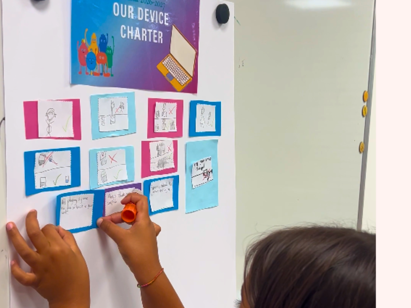 Students creating a democratic classroom around technology