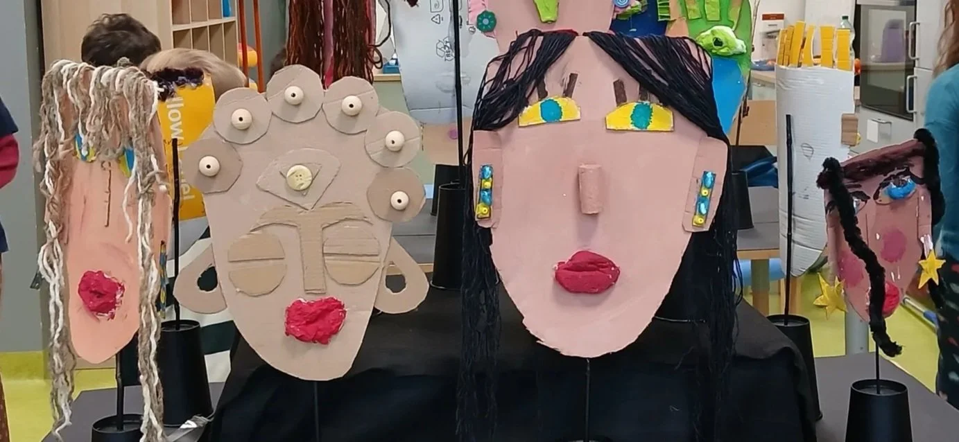 Student made art during after school in geneva