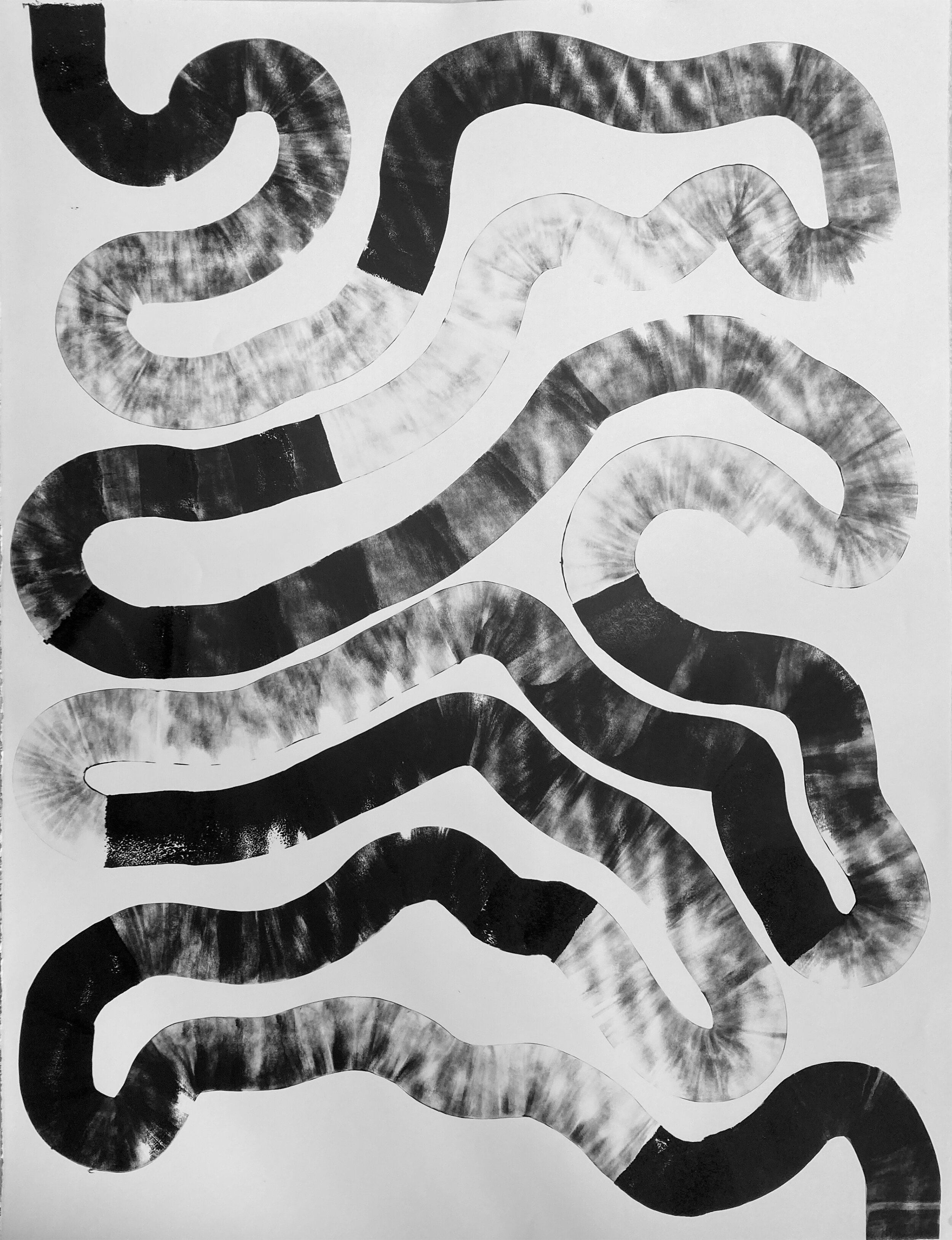  Rattler, 2021, Litho ink on paper, 50 x 38 inches (unframed) 