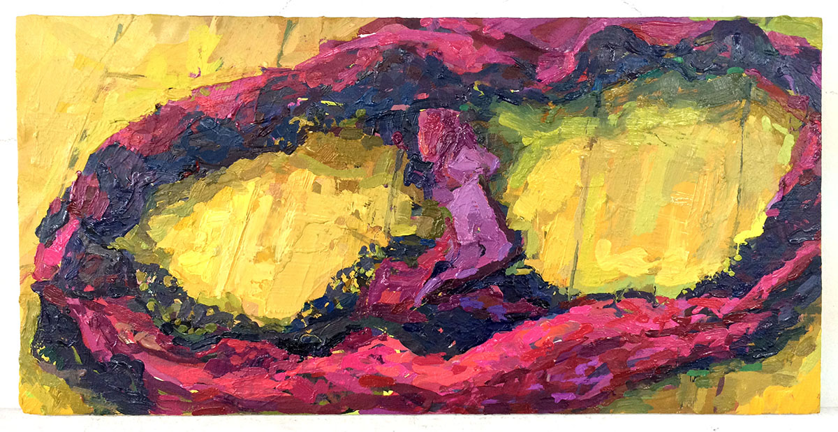 Imprint, Rachel Rickert, 6” x 12”, Oil on board