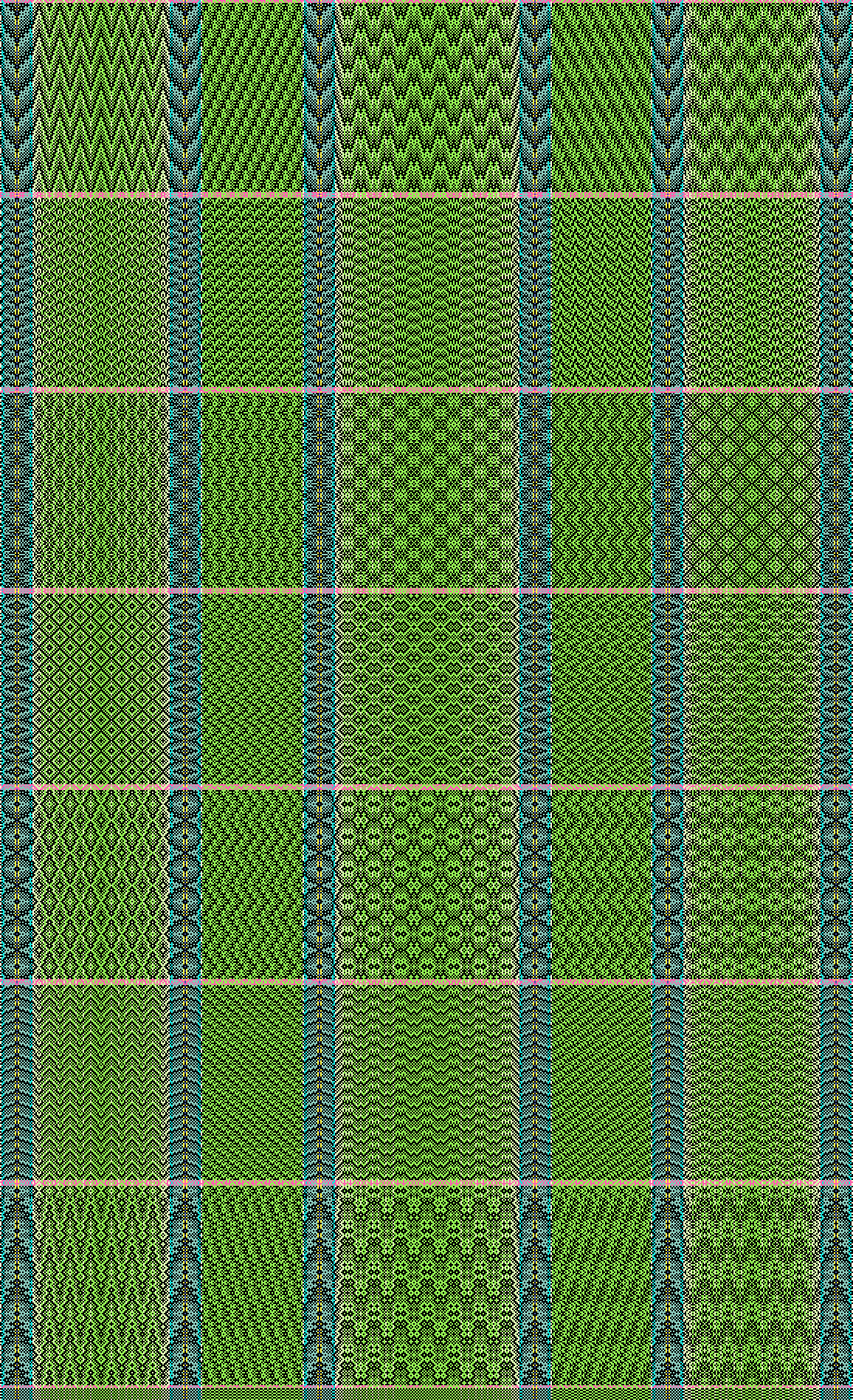 Dishtowel Windows on the Green