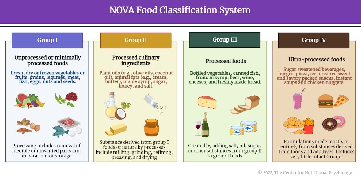 NOVA 1 - 4 Classification of Food Processing — Wendy Wesley Nutrition